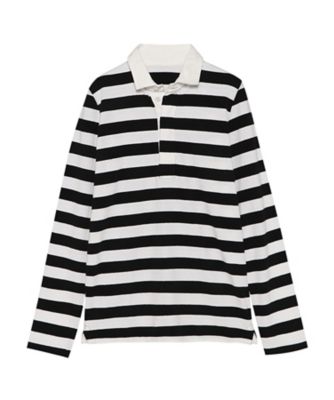 SLIM FIT RUGBY SHIRT COTTON BORDER