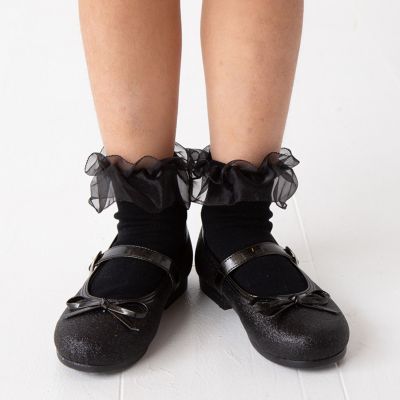 グリッターバレエシューズ