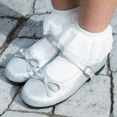 グリッターバレエシューズ