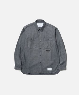 ＜NEIGHBORHOOD (Men)＞カジュアルシャツ　ＣＨＡＭＢＲＡＹ　ＳＨＩＲＴ　ＬＳ　２６１ＡＱＮＨーＳＨＭ０８