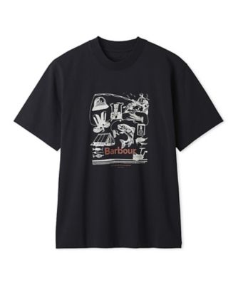 Light up様★Barbour ノベルティ　新品エプロン　希少 Fishingプリント Tシャツ Japan Exclusive