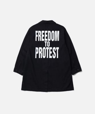 ホワイト系　レザーロングコート(KATHARINE HAMMNET) .. NH X KATHARINE HAMNETT . BW . SHOP COAT