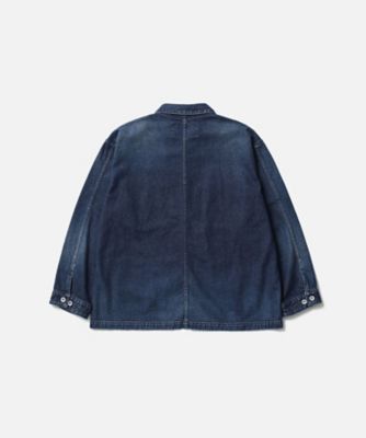 ブルゾン WASHED DENIM COVERALL JACKET