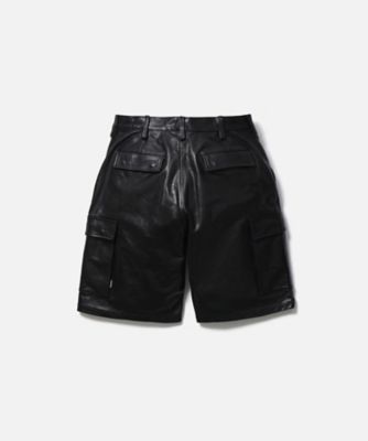 ショーツ LEATHER CARGO SHORT PANTS