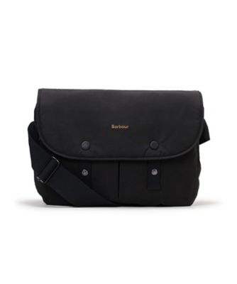 Barbour WW ブラックボディバッグ TRANSPORT ／ トランスポート Riever クロスボディ