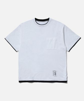 カットソー　ＢＷ　．　ＬＡＹＥＲＥＤ　ＴＲＩＭ　ＣＲＥＷＮＥＣＫ　ＳＳ　２６１ＵＷＮＨーＣＳＭ０６