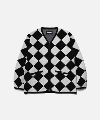 カーディガン CHECKER ZIP CARDIGAN 26213NH