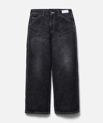 デニムパンツ WASHED DENIM FULL CUT PANTS
