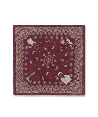 GRAPHIC PAISLEY SCARF LARGE MB264ー