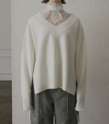 Ｗｏｏｌ　Ｃａｓｈｍｅｒｅ　Ｖ　Ｎｅｃｋ　Ｋｎｉｔ　２６Ａ６１５１１