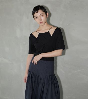 ＜LE CIEL BLEU (Women)＞Ｌａｙｅｒｅｄ　Ｔｅｅ　２６Ａ６２２０４