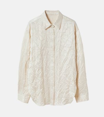 LE CIEL BLEU (Women)/ルシェルブルー Ｗｒｉｎｋｌｅｄ　Ｗａｓｈｅｄ　Ｏｖｅｒ　Ｓｈｉｒｔｓ　２６Ａ６３５１３
