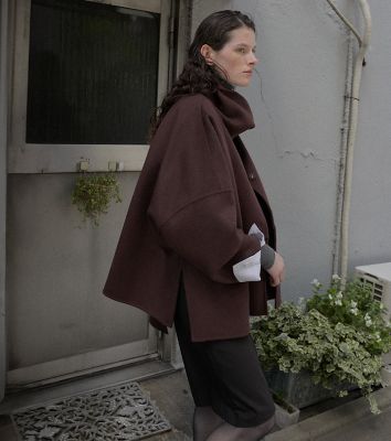 Ｄｏｕｂｌｅ　Ｆａｃｅ　Ｓｃａｒｆ　Ｗｏｏｌ　Ｃｏａｔ　２６Ａ６９４０３
