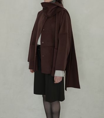Ｄｏｕｂｌｅ　Ｆａｃｅ　Ｓｃａｒｆ　Ｗｏｏｌ　Ｃｏａｔ　２６Ａ６９４０３