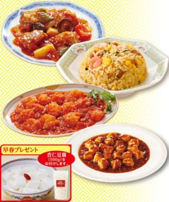 ２０３１８　＜赤坂四川飯店＞監修　中華メニュー４種セット