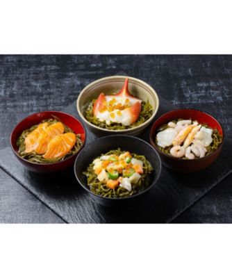 ２１３８７　１箱　めかぶ海鮮丼の素４種詰合せ