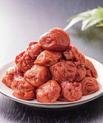 ２３０７５　紀州南高梅　減塩つぶれ梅しそ漬（塩分約１．５％）３パック