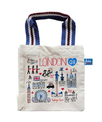 ＜Julia GASH＞★ショッピングバッグ　小　　Ｌｏｎｄｏｎストライプハンドル