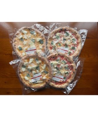 ＜ナポリピッツァ専門店　PIZZERIA ICARO＞★赤と黄色を食べ比べ！水牛モッツァレラチーズのマルゲリータ４枚セット