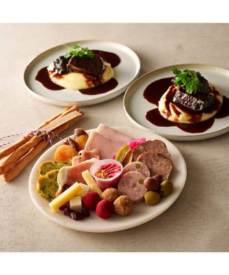 ＜A TABLE! ～EPICERIE FINE～＞★アペロボックス　－ＭＯＭＥＮＴ－　＆　牛ホホ肉の赤ワインブレゼ【ディナトワールセット／２名様用】★