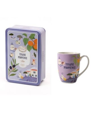＜Provence-dantan＞★南仏旅シリーズオーガニックハーブティー　プロヴァンスブレンド缶（マグカップ付）