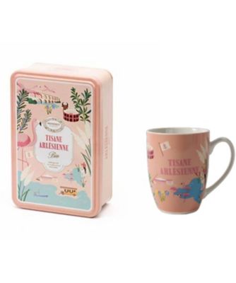 ＜Provence-dantan＞★南仏旅シリーズオーガニックハーブティー　アルルブレンド缶（マグカップ付）