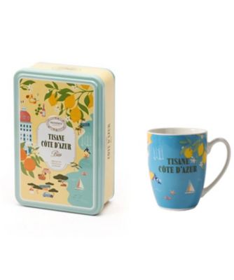 ＜Provence-dantan＞★南仏旅シリーズオーガニックハーブティー　コートダジュールブレンド缶（マグカップ付）