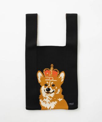 ＜jubilee＞★ニットトートバッグ　英国ロイヤル（ＢＬＡＣＫ）