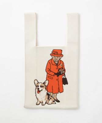 ＜jubilee＞★ニットトートバッグ　英国ロイヤル（ＢＥＩＧＥ）