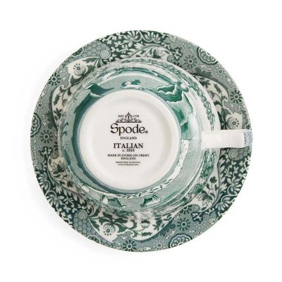 ☆グリーンイタリアン ブレックファーストカップ＆ソーサー | Spode