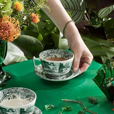☆グリーンイタリアン ブレックファーストカップ＆ソーサー | Spode