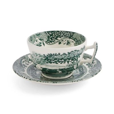 ☆グリーンイタリアン ティーカップ＆ソーサー | Spode/スポード
