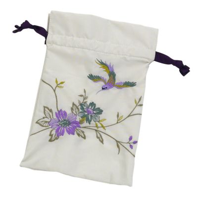 ★【産直】花鳥刺繍晴雨兼用ミニ折りたたみ日傘