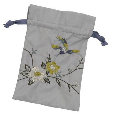 ★【産直】花鳥刺繍晴雨兼用ミニ折りたたみ日傘