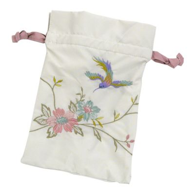 ★【産直】花鳥刺繍晴雨兼用ミニ折りたたみ日傘