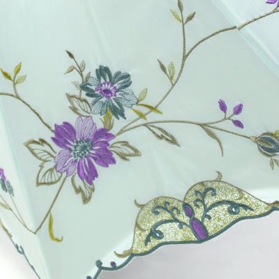 ★【産直】花鳥刺繍かわず張り晴雨兼用長日傘
