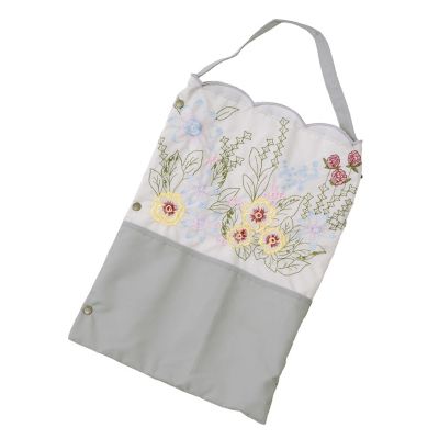 ☆【産直】花束みたいな刺繍かわず張り晴雨兼用ショート折りたたみ日傘