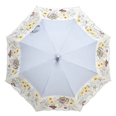新品未使用　シノワズリーモダン京都　花束みたいな刺繍 かわず張り晴雨兼用長日傘 ☆【産直】花束みたいな刺繍かわず張り晴雨兼用長日傘 | 京都