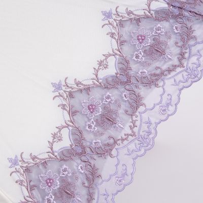 ★【産直】ダマスクオーガンジーカットワーク刺繍かわず張り晴雨兼用長日傘