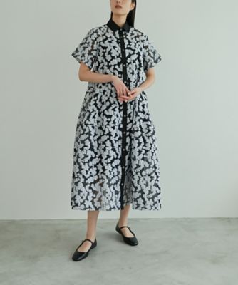 Sheer Jacquard Dress | LE CIEL BLEU (Women 