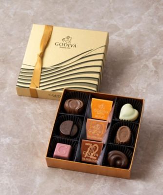 ＜GODIVA＞【夏季配送】ハート　オブ　ゴールド　コレクション　９粒入