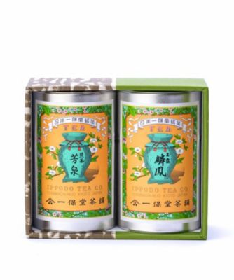 玉露 麟鳳・煎茶 薫風 中缶セット | 一保堂茶舗/イッポドウチャホ