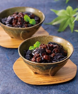 ８０２３３【母の日】＜ボンタイン珈琲＞炭焼き珈琲寒天ぜんざい　１２８ｇ×８個