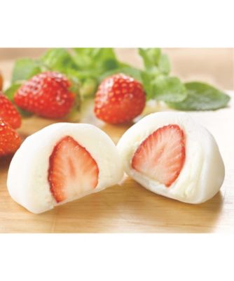 ８０２３４【母の日】＜和楽＞生クリームいちご大福　６５ｇ×８個