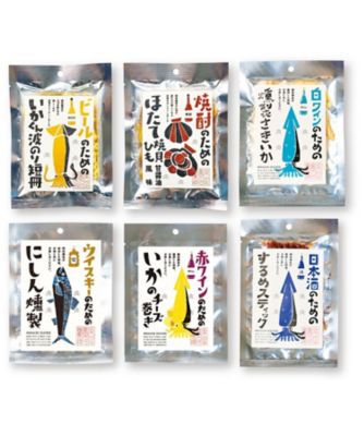 21817 1箱 北海道加工 酒のための海のつまみ6種セット | 三越