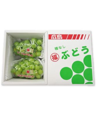 21547 1箱 （計約800g）広島県産 シャインマスカット2房