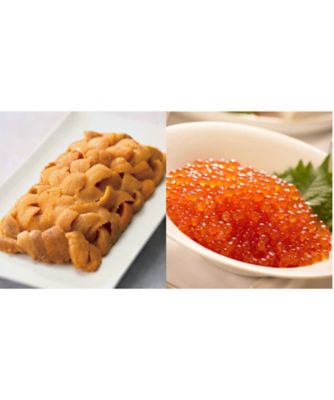 ２５３１５　１セット＜かにと。＞生ばふんうに＆いくら醤油漬セット　※化粧箱入り