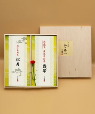 ＜日本橋　和の茶　伊藤園＞【母の日】大走り新茶２種セット（種子島新茶　松寿・鹿児島新茶　翡翠）