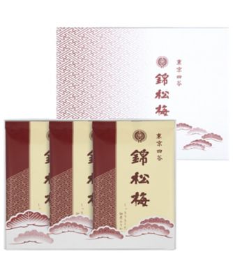 ＜錦松梅＞錦松梅　袋入（１３０ｇ×３袋・ギフト箱）