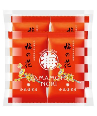 梅の花」味附海苔4袋入3個セット | 山本海苔店/ヤマモトノリテン